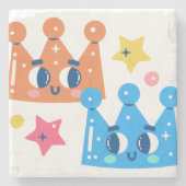 Dessous-de-verre En Pierre Couronne mère (Devant)