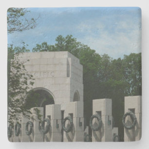 Dessous-de-verre En Pierre Couronnes du mémorial de la Seconde Guerre mondial