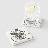 Dessous-de-verre En Pierre Course à vélo (Côté)