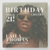 Dessous-de-verre En Pierre Couverture du magazine de fête d'anniversaire pers (Devant)