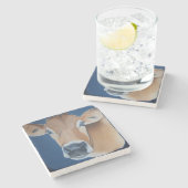 Dessous-de-verre En Pierre "Cow de Caroline (Côté)