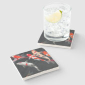 Dessous-de-verre En Pierre Coy Fish (Côté)