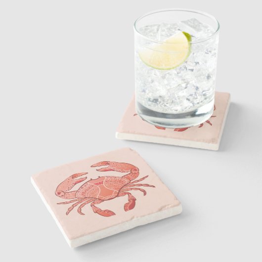 Dessous-de-verre En Pierre Crabe de style (Côté)