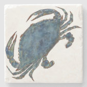 Dessous-de-verre En Pierre Crabes - bleu vrai (Devant)