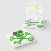 Dessous-de-verre En Pierre crâne (Côté)