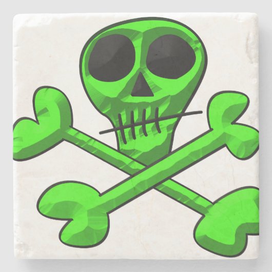 Dessous-de-verre En Pierre crâne (Devant)