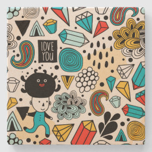 Dessous-de-verre En Pierre Crazy head