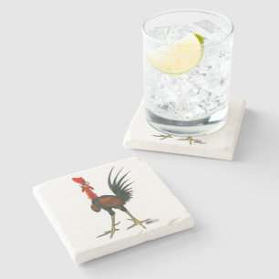 Dessous-de-verre En Pierre Crazy rooster