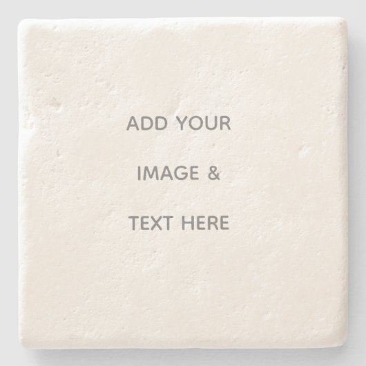 Dessous-de-verre En Pierre Create Your Own white  (Devant)