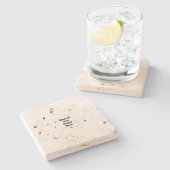 Dessous-de-verre En Pierre Create Your Own white  (Côté)