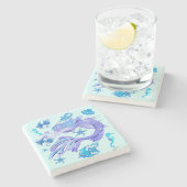 Dessous-de-verre En Pierre Créature de la fée mauve de sirène (Côté)