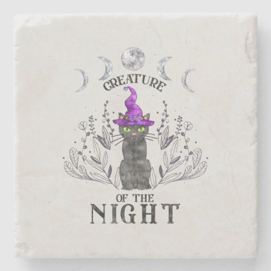 Dessous-de-verre En Pierre Créature de la nuit (Devant)