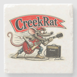 Dessous-de-verre En Pierre CreekRat® CreekRat Co. Topanga - Malibu - CA