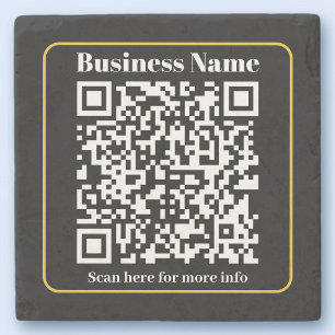 Dessous-de-verre En Pierre Créer un code QR d'entreprise scannable instantané