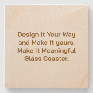 Dessous-de-verre En Pierre Créez votre personnalisation 4" x 4"