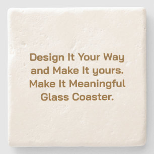 Dessous-de-verre En Pierre Créez votre personnalisation 4" x 4"