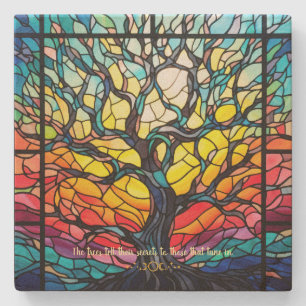 Dessous-de-verre En Pierre Créez votre propre arbre de fenêtre de lever de so