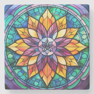 Dessous-de-verre En Pierre Créez Votre Propre Mandala Envoûtant en Verre Colo