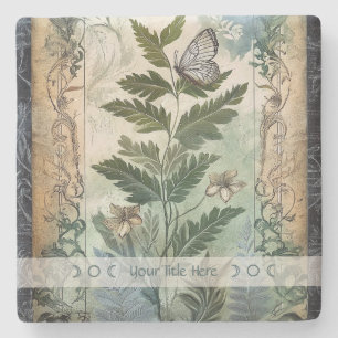 Dessous-de-verre En Pierre Créez Votre Propre Papillon Floral Botanique