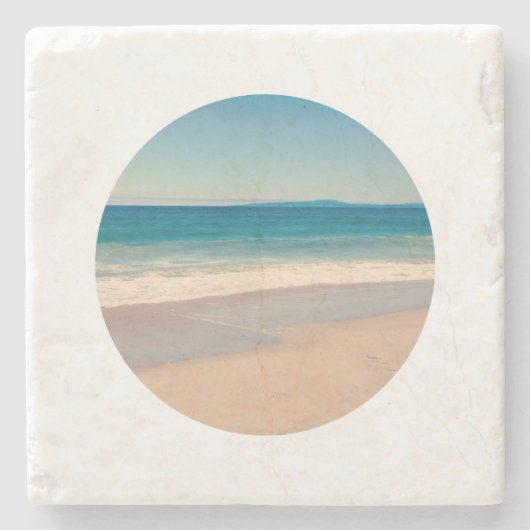 Dessous-de-verre En Pierre Créez Votre Propre Photo de Cercle (Devant)