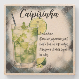 Dessous-de-verre En Pierre Créez Votre Propre Recette de Cocktail Caipirinha 