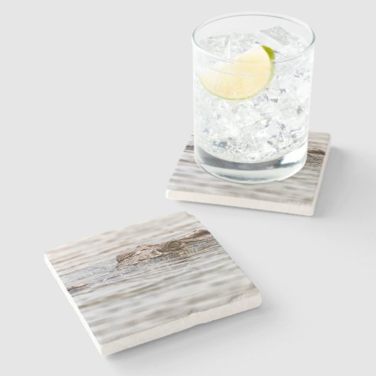 Dessous-de-verre En Pierre Crocodile du Nil (Côté)