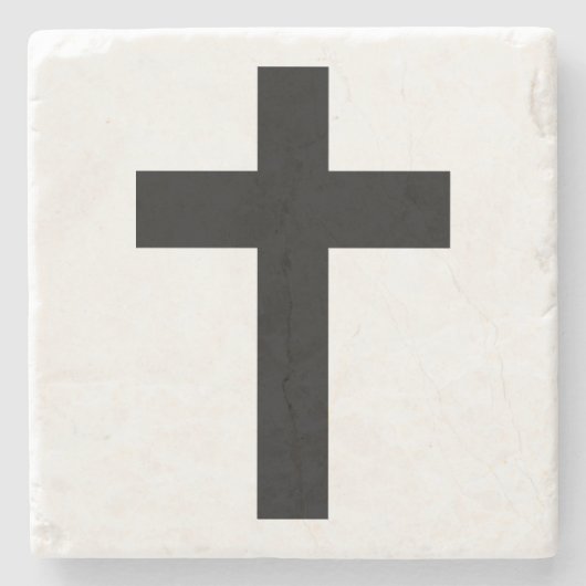 Dessous-de-verre En Pierre Croix chrétienne (Devant)