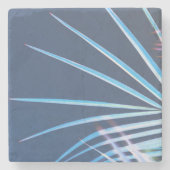 Dessous-de-verre En Pierre Croquis minimalisme Feuille Palm Tree (Devant)