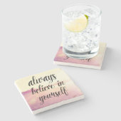 Dessous-de-verre En Pierre Croyez-Vous Toujours 2 (Côté)