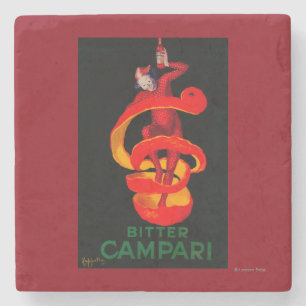 Dessous-de-verre En Pierre Cru amer PosterEurope de Campari
