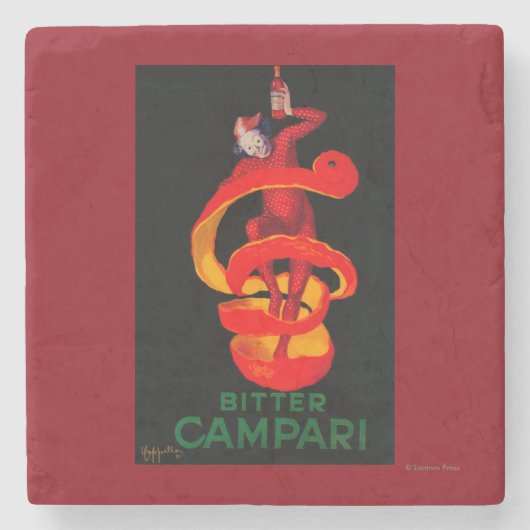 Dessous-de-verre En Pierre Cru amer PosterEurope de Campari (Devant)
