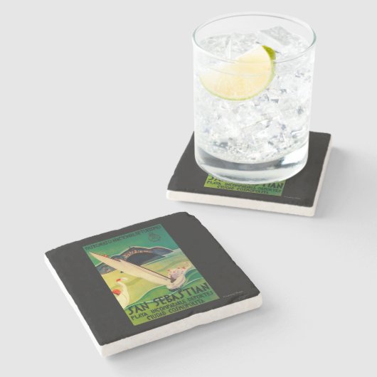 Dessous-de-verre En Pierre Cru PosterEurope de San Sebastian (Côté)