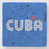 Dessous-de-verre En Pierre Cuba Retro (Devant)