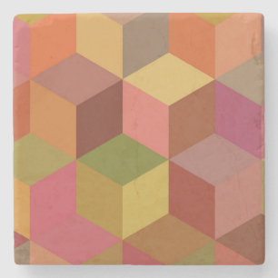 Dessous-de-verre En Pierre Cube II