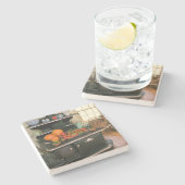 Dessous-de-verre En Pierre Cuisinière à bois (Côté)