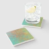 Dessous-de-verre En Pierre Cuivre rouillé (Côté)