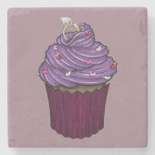 Dessous-de-verre En Pierre Cupcake de proposition douce (Devant)