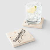 Dessous-de-verre En Pierre Curmudgeon (Côté)