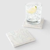 Dessous-de-verre En Pierre Curves (Côté)