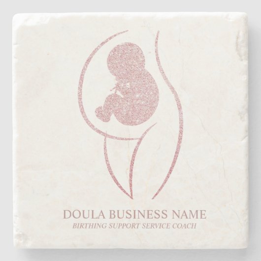 Dessous-de-verre En Pierre Custom Doula Birth Coach (Devant)