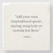 Dessous-de-verre En Pierre Custom Quote (Devant)