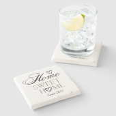 Dessous-de-verre En Pierre Customized Home Sweet Home (Côté)