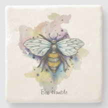 Cute Bee And Rainbow Wash