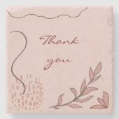 Dessous-de-verre En Pierre cute flore et geometric abstract graphic (Devant)