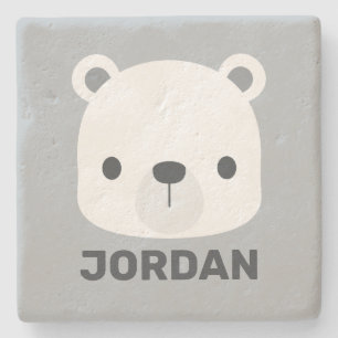 Dessous-de-verre En Pierre Cute Little Polar Bear