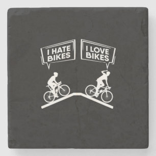 Dessous-de-verre En Pierre Cycliste I Love Bikes