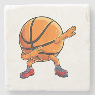 Dessous-de-verre En Pierre Dabbing Basketball Ball Funny Boys Hommes Femmes S