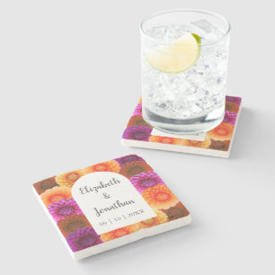 Dessous-de-verre En Pierre Dahlia Mariage d'automne