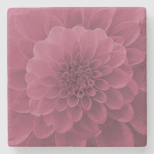 Dessous-de-verre En Pierre Dahlia rose