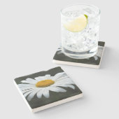 Dessous-de-verre En Pierre Daisy - Face vers le haut (Côté)